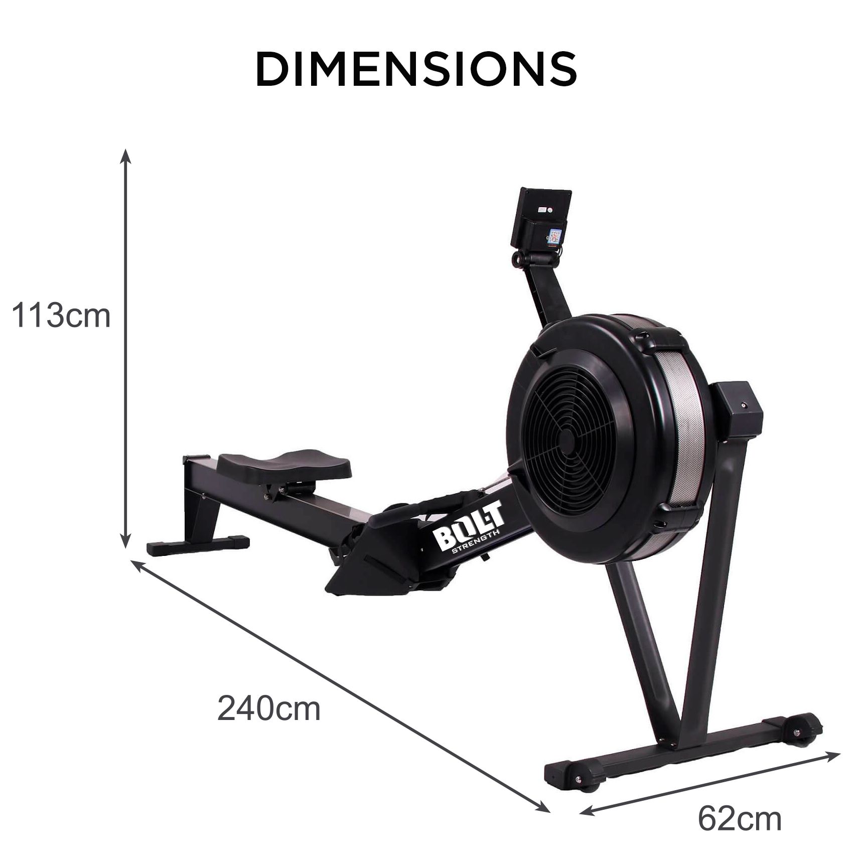 Bolt Air Rower Pro Rowing Machine