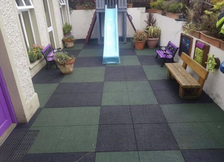 Outdoor rubber mats Outdoor Playground Mats 20mm Exercise Equipment